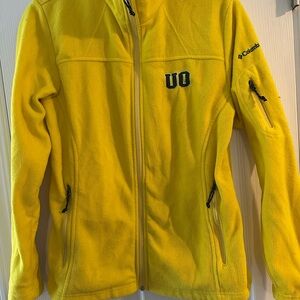 Columbia Yellow Varsity Jacket university of Oregon